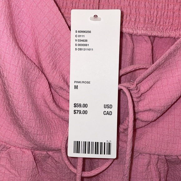 NWT SIERRA KEYHOLE BABYDOLL BLOUSE. ORIGINALLY $80 - Picture 3 of 5